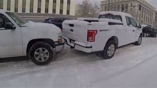 Im helping push cars on snowpacked Colfax Ave here in Denver [upl. by Bohannon]