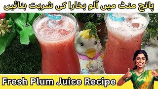 Aloo Bukharay Ka Sharbat  Fresh Plum Juice Recipe  Aloo Bukhare Ka Sharbat [upl. by Ennairda]