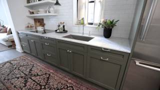 Interior Design — Narrow amp Timeless Rowhouse Kitchen Design Makeover [upl. by Dollar104]