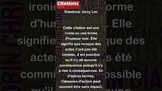 Des actes qui nont pas eu lieu entraînent souvent une absence catastrophique de conséquences [upl. by Acinnod40]