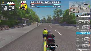 Zwift Mad Monday Race  Harrogates UCI course [upl. by Shandra452]