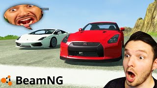 WIR MACHEN TÖDLICHE RENNEN IN BEAMNG DRIVE  BeamNGdrive [upl. by Dulcy]