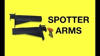 Titan Spotter Arms Review Squat Rack Safety Arms 3x3 [upl. by Kathe840]