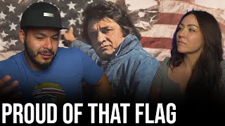 First time hearing Johnny Cashs Ragged Old Flag Reaction feat Ali  Memorial Day Weekend [upl. by Regor]