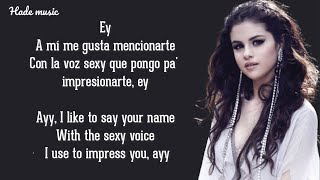 Selena Gomez  Dámelo To’ English Translation Lyrics  Letra ft Myke Towers [upl. by Ihcas]