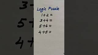 Logic Puzzlepuzzlelogicmathstricks short ytviralytshorts [upl. by Anayhd]