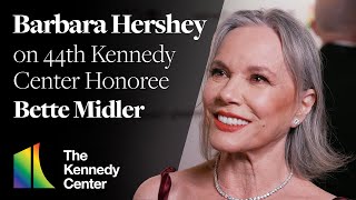 Barbara Hershey on Bette Midler  The 44th Kennedy Center Honors Red Carpet [upl. by Rhodes632]