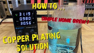 How to Make a Copper Plating Solution at home… Simple [upl. by Eden]