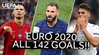 Watch all 142 goals scored at UEFA EURO 2020 [upl. by Ailsun945]