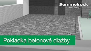 Semmelrock  Pokládka betonové dlažby [upl. by Leksehc215]