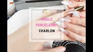 ONGLE PORCELAINE  CHABLON [upl. by Mitzie]