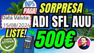 INPS👉SORPRESA🔴ADI SFL AUU500€ ✅DOPPIA NOVITÀ BONUS [upl. by Aknaib]