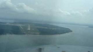 Landing Sault Ste Marie Rwy 12 Cockpit View [upl. by Kirshbaum]