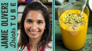 Mango amp Saffron Lassi Recipe  Maunika Gowardhan [upl. by Quintessa]