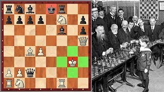 Brutal Mate 9 Year Old Reshevsky Gives A Chess Simul [upl. by Nnyllaf]