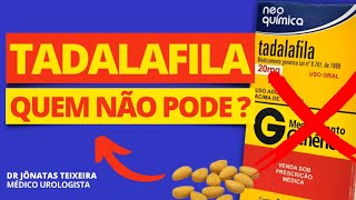 TADALAFILA  QUEM NÃO PODE USAR [upl. by Rosaline]