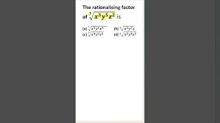 Maths Olympiad Find Rationalising factor of given problem [upl. by Ettelrats]