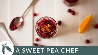 Best Homemade Cranberry Sauce  Easy Side Dish  A Sweet Pea Chef [upl. by Assilav]