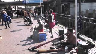 Australian aboriginal performers at Circular Quay Sydney [upl. by Fancy]