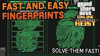 Easy And Fast Way To Solve Finger Prints in Cayo Perico Heist Finale  GTA 5 Online [upl. by Grosmark439]