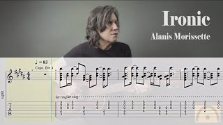 Ironic  Alanis Morissette  Guitar Tab [upl. by Ardua765]