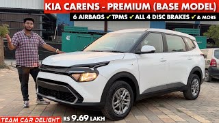 Kia Carens Base Model  Mini Innova in 9L  Carens Premium model Walkaround with On Road Price [upl. by Osy]