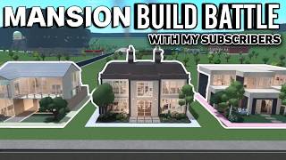 750K MANSION BUILD BATTLE IN BLOXBURG [upl. by Claudine]