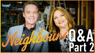 Neighbours QampA  Stefan Dennis Paul Robinson amp Rebekah Elmaloglou Terese Willis  Part 2 [upl. by Igal]