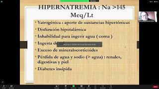 33 Continuación Hipo e Hipernatremia 9 Sd Nefrótico  Dra Indacochea [upl. by Drake]