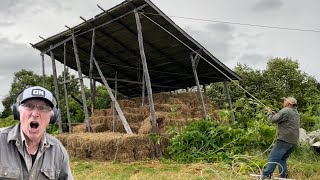 Crazy Alaska Wind Storm Almost Blows Down Barn  Otto Kilcher [upl. by Anni775]