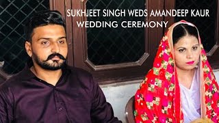 LIVESUKHJEET SINGH WEDS AMANDEEP KAURWEDDING CEREMONYON 24112024 [upl. by Ahsienar]