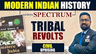 Complete Tribal Revolts in India for UPSC  Spectrum Modern Indian History for UPSC CSE [upl. by Sollows517]