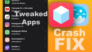 Tweaked Apps CRASH FIX  if NOT Opening iPhone amp iPad [upl. by Ignacia]