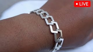 Heres how to make a popular silver bracelet 🔥🔨 silver gold viral video jewellry jewelry [upl. by Kirbee480]