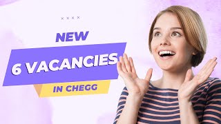 New Vacancies in chegg  chegg india [upl. by Anelec]