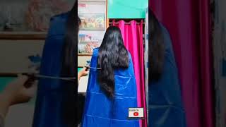 LONG HAIR CUT INTO SHORT haircut hairstyle hair hairtutorial hairtips hairtutorial [upl. by Asirralc]