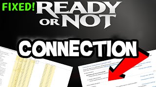 How To LOWER PING amp Fix ServerConnection in Ready or Not [upl. by Cliffes]