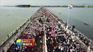 SURABAYA  Polda Jatim Pecahkan 3 Rekor MURI di Jembatan Suramadu [upl. by Ymorej174]