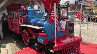 Jenkinson’s Boardwalk Train at the First Railroad Crossing [upl. by Waechter]