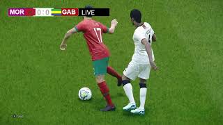 PES 21 Simulation Gameplay اليوم  تصفيات كأس افريقيا 2025 maroc vs gabon [upl. by Gerfen658]