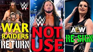 Saraya Resign with AEW Erik and Ivar Return AJ Styles not use SummerSlam 2 Night [upl. by Cyprio]