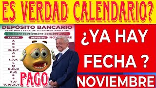 🙏YA HAY CALENDARIO PAGOS PENSIÓN ADULTO MAYOR 4800 Noviembre COBRA noticias pension amlo lic [upl. by Deane]