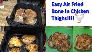 533 Easy Fast Air Fried Chicken Thighs [upl. by Farrow]