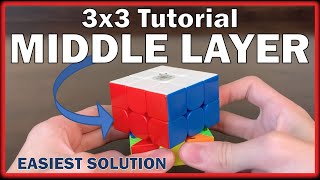 How to Solve the 3x3 Rubiks Cube  Second Layer  Middle Layer [upl. by Aleiram]