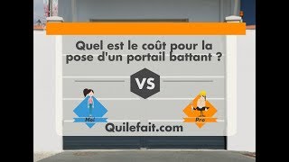 Prix dun portail battant  Par moi ou un pro [upl. by Corell]