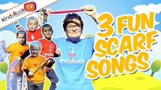 Scarf Songs for Preschoolers  Wibble wobble Jiggle Your Scarf and Muddy Clothes [upl. by Enirac570]