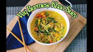 Veg Khao Suey I Burmese Khao Suey I Lockdown Recipes I Delicious Noodle Khao Suey [upl. by Meensat8]