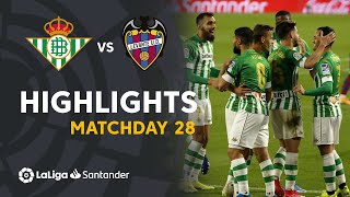 Highlights Real Betis vs Levante UD 20 [upl. by Malca890]