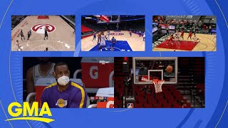 NBA preseason underway with COVID19 restrictions  GMA [upl. by Darraj267]