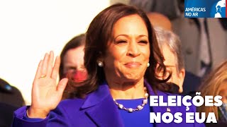 Américas No Ar  250724  Eleições americanas Pesquisa mostra Kamala Harris a frente de Trump [upl. by Yenohtna]